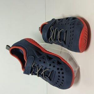 Navy and Red Kids Shoes